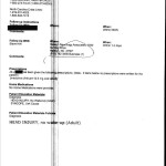 Jill's discharge paper from the April 7 attack outside of her apartment. Click to enlarge.